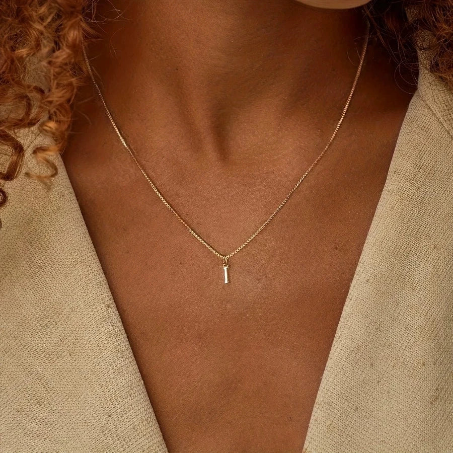 Golden Initial Necklace