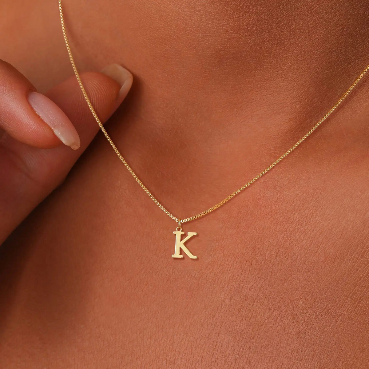 Golden Initial Necklace